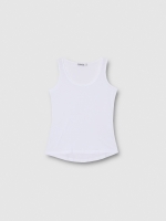 %Pto% Basic sleeveless shirt white front view