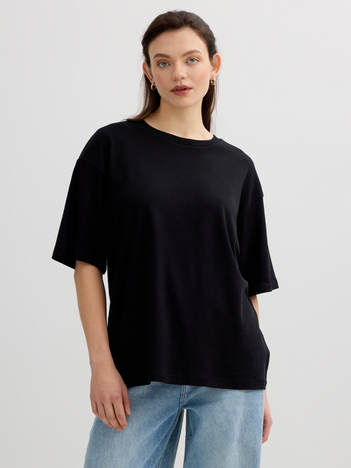 Camiseta céu oversize