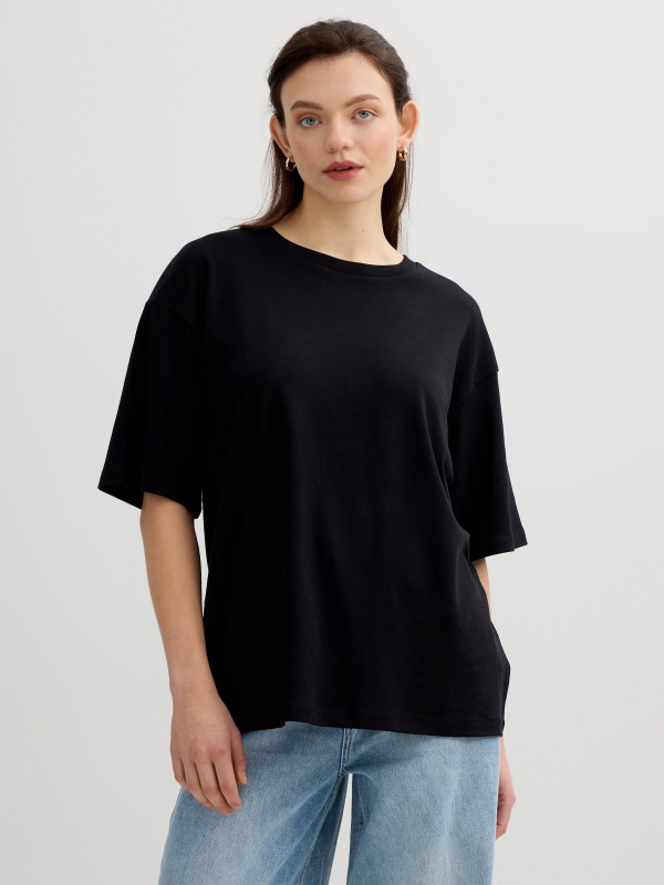 Camiseta céu oversize