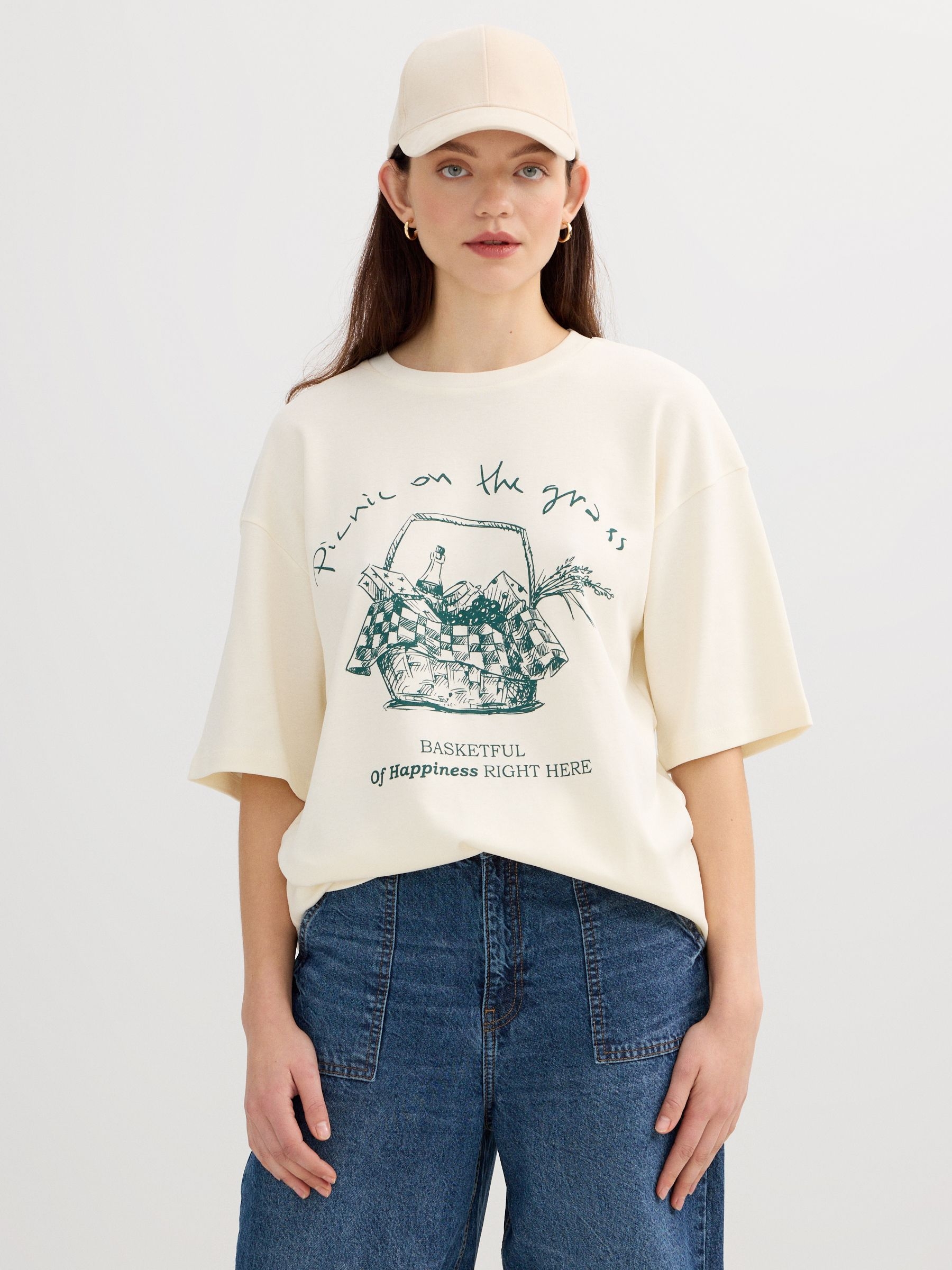 Picnic Graphic Cotton T-shirt