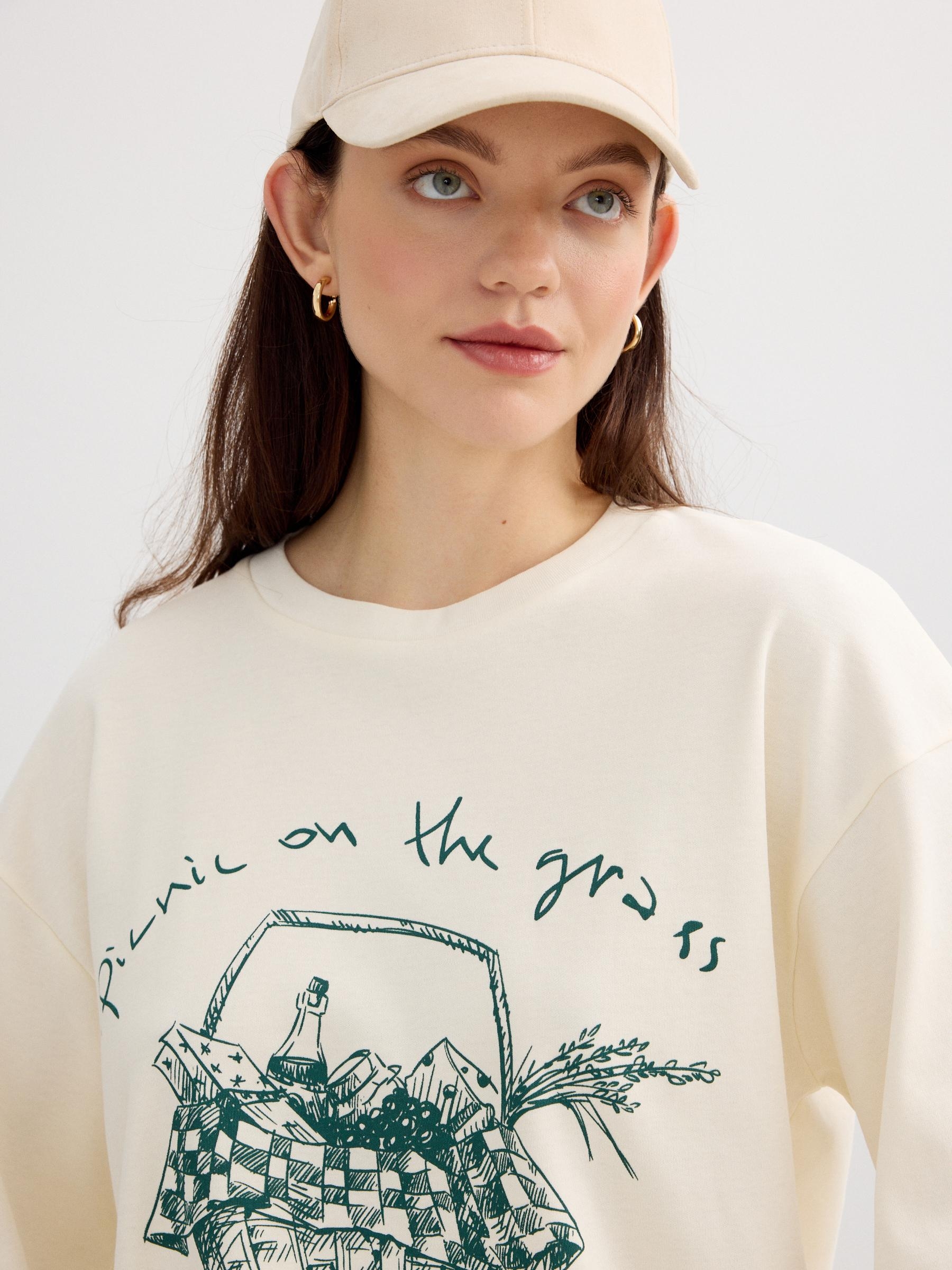 Picnic Graphic Cotton T-shirt