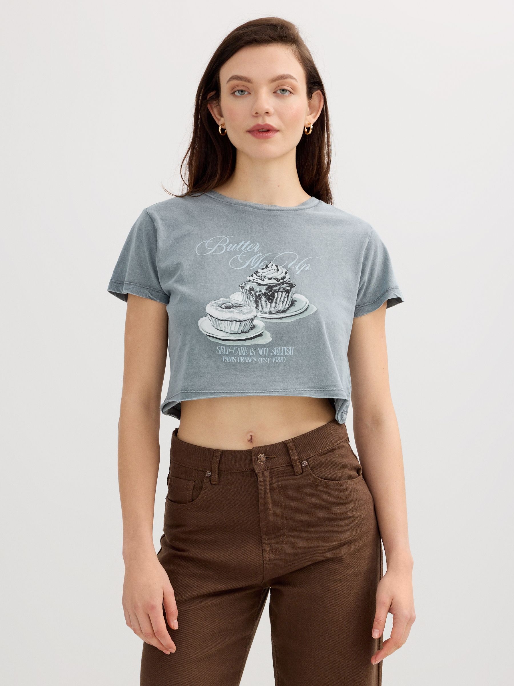 Butter cropped t-shirt