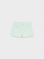%Pto% Mid-rise sarga shorts mint front view