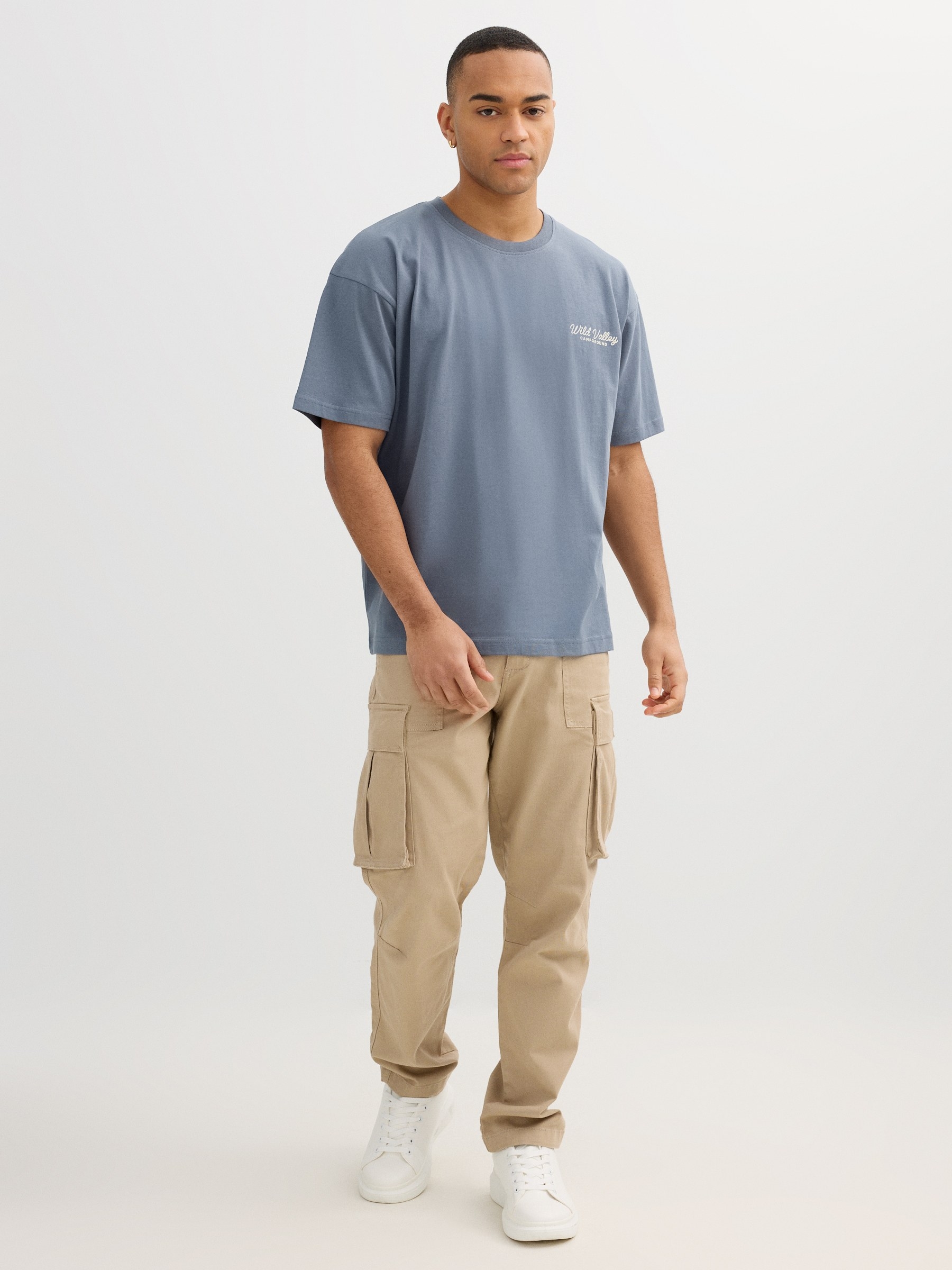 Camiseta Wild Walley gris vista media frontal