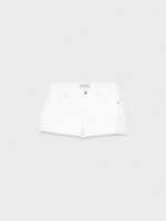 %Pto% Mid-rise sarga shorts white front view