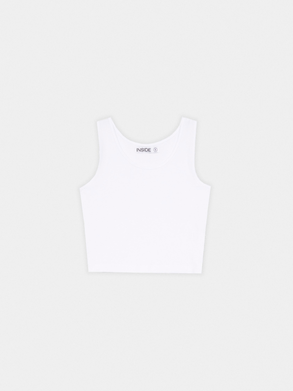 %Pto% Top básico regata branco vista frontal