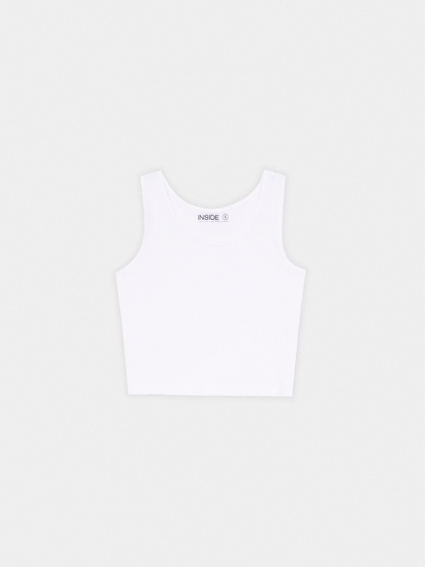 Basic sleeveless top white front view