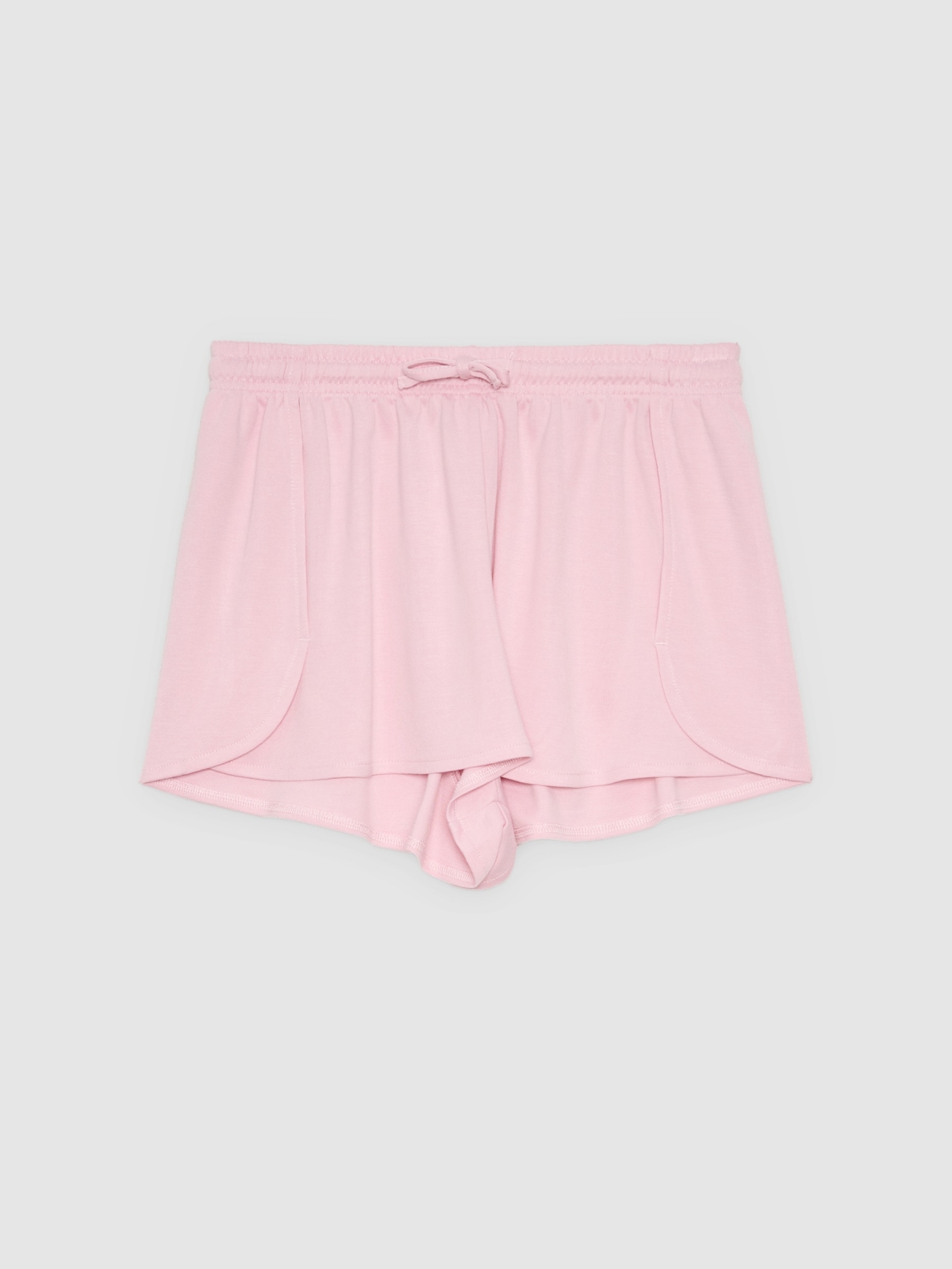%Pto% Fluid shorts light pink front view