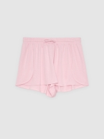 %Pto% Fluid shorts light pink front view