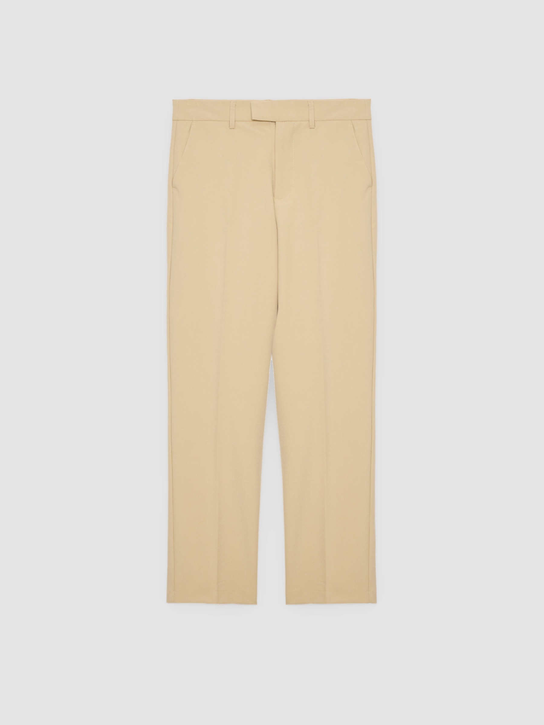 %Pto% Pantalón tailoring básico ocre vista frontal