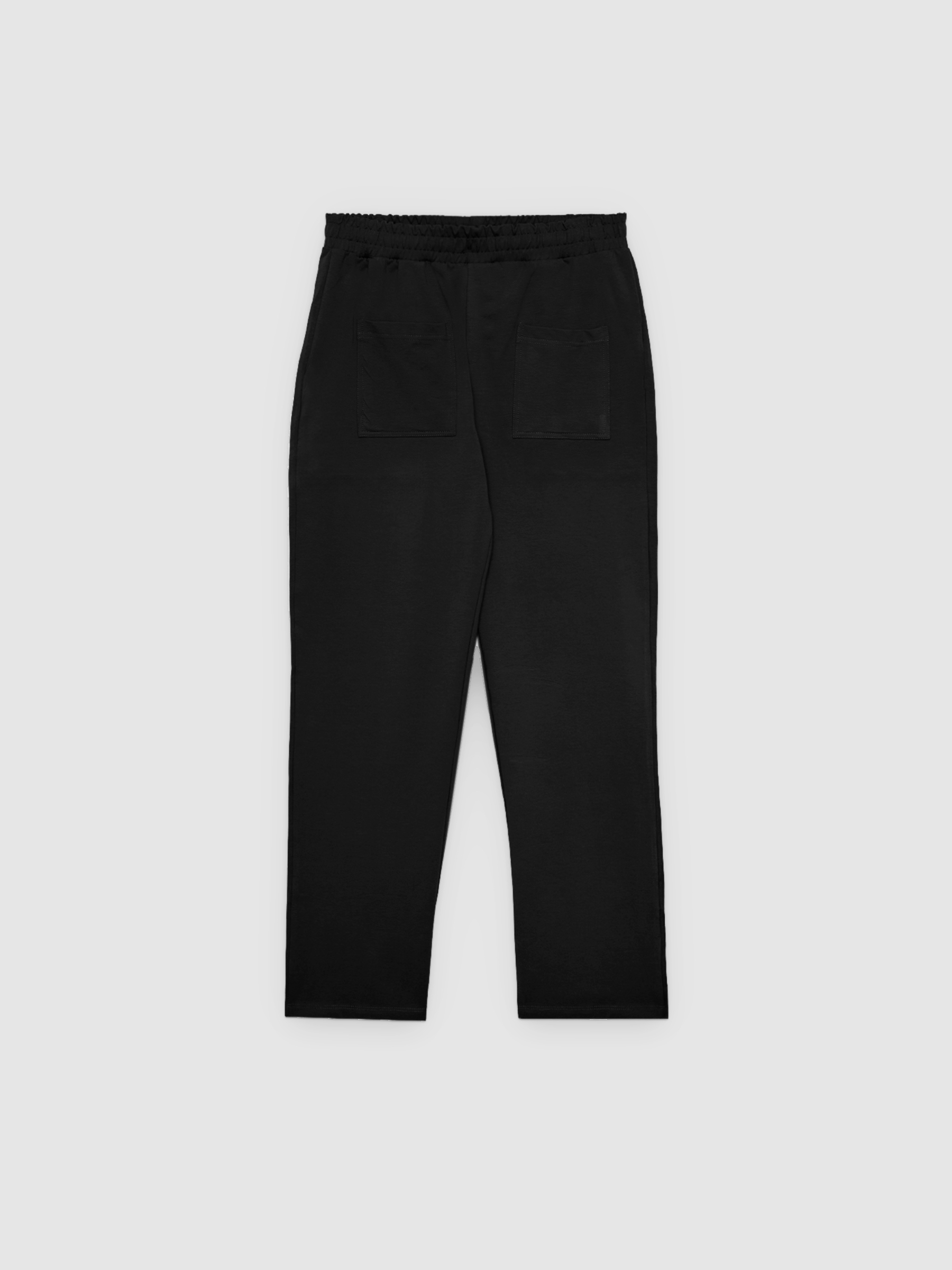  Jogger felpa bolsillos negro vista frontal
