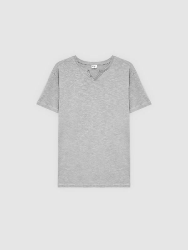  Camiseta básica melange medio vista frontal