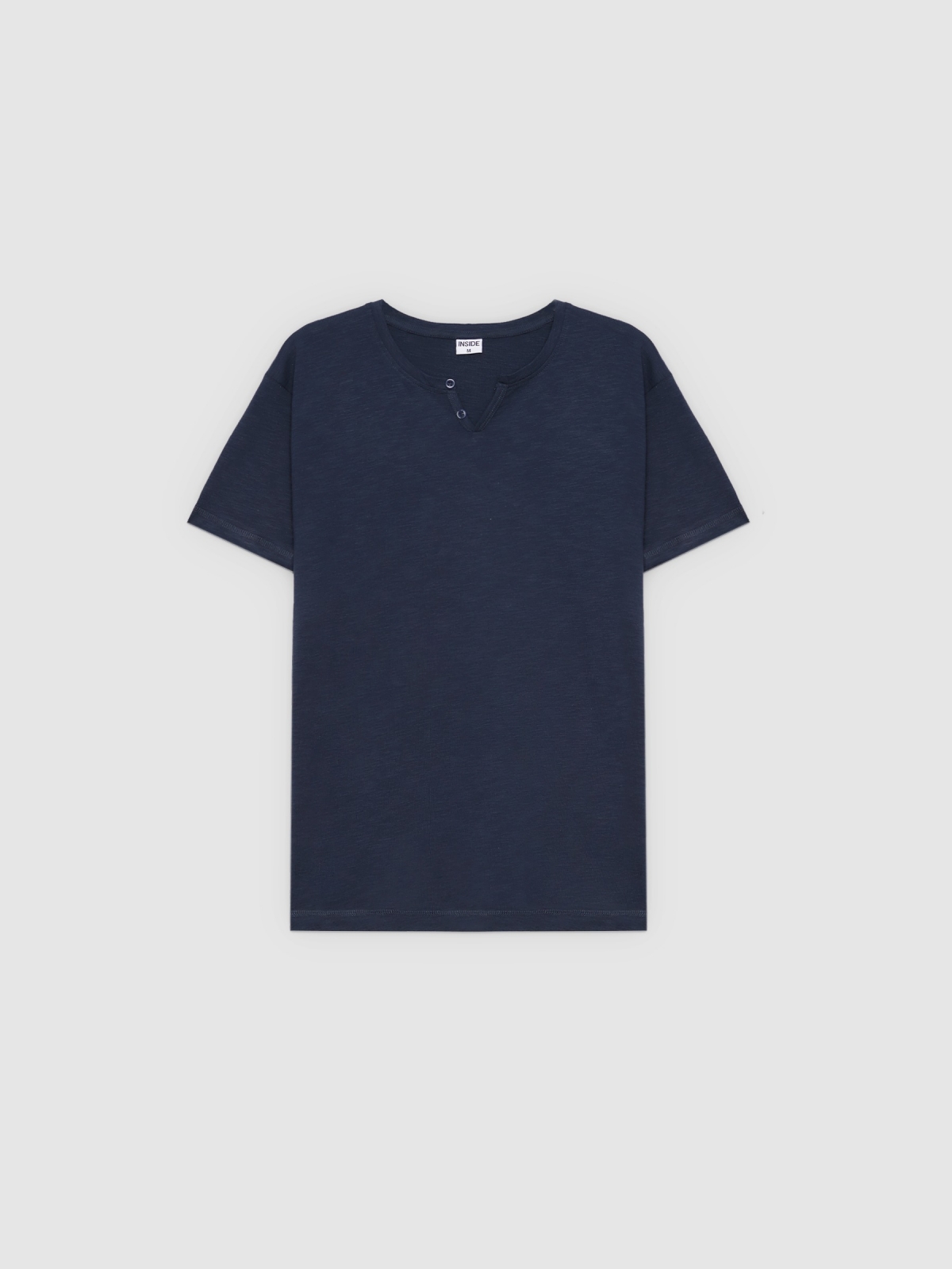 %Pto% Camiseta básica azul marinho vista frontal