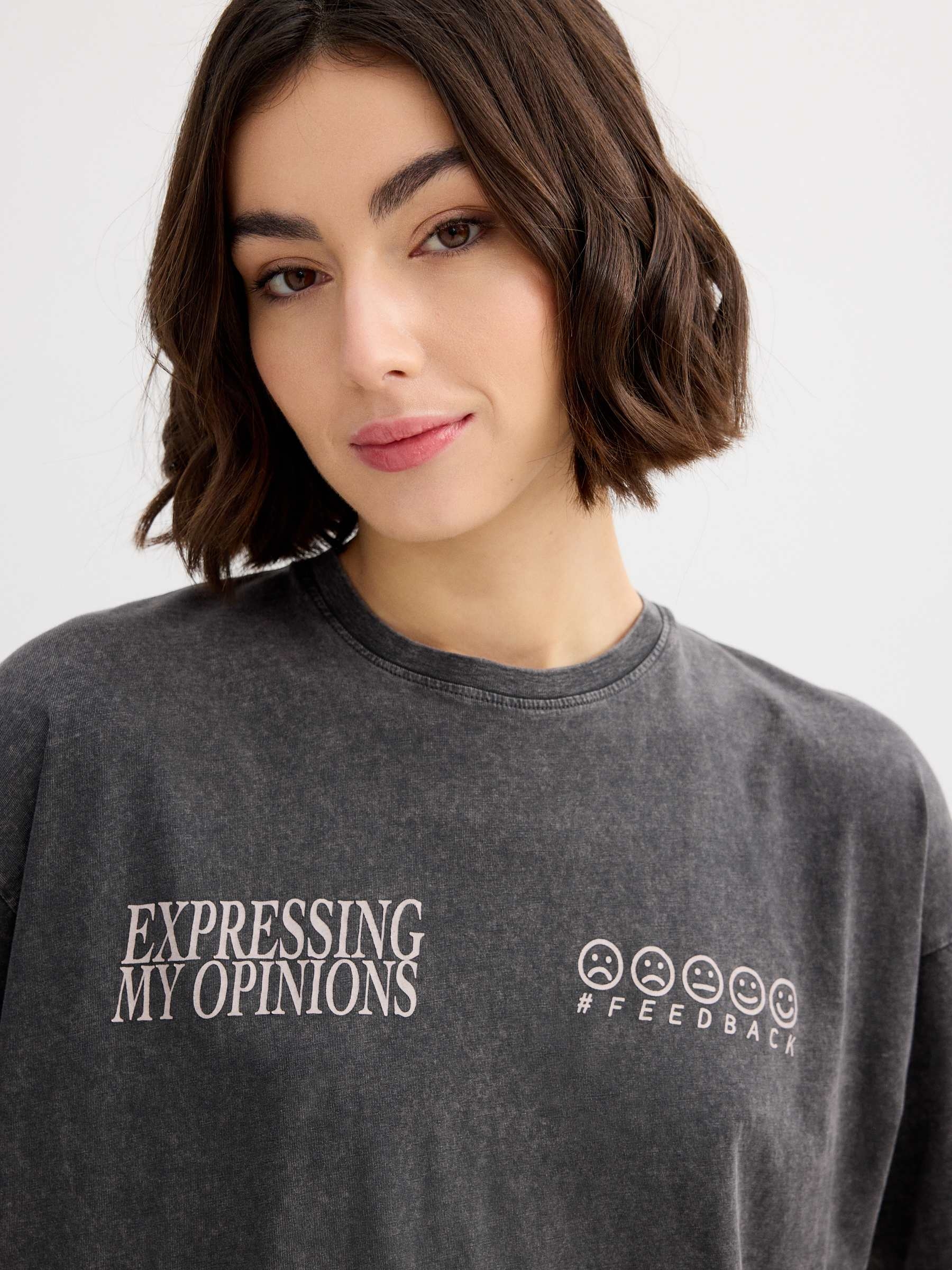 Camiseta oversize feedback