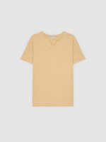 %Pto% Basic t-shirt sand front view