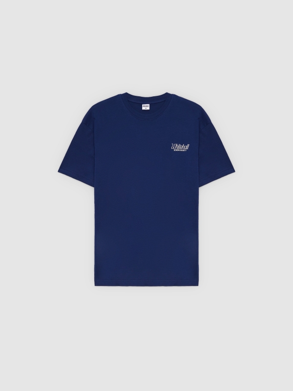  Camiseta Whitehall azul vista frontal