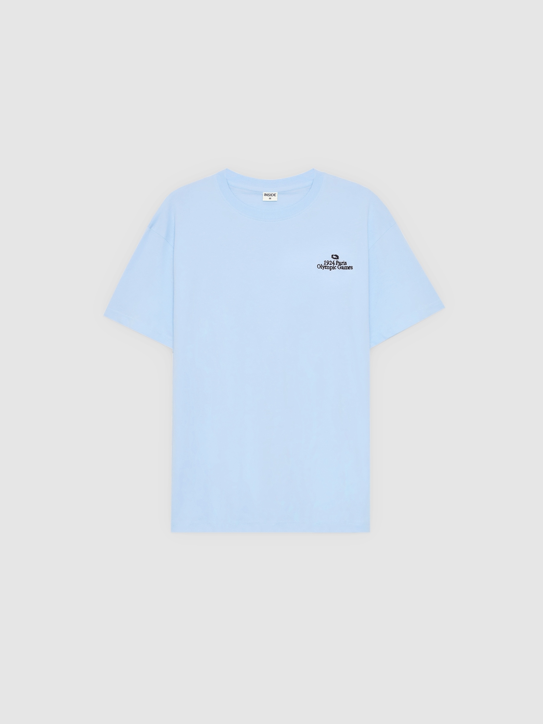  Camiseta Olympic Games azul claro vista frontal