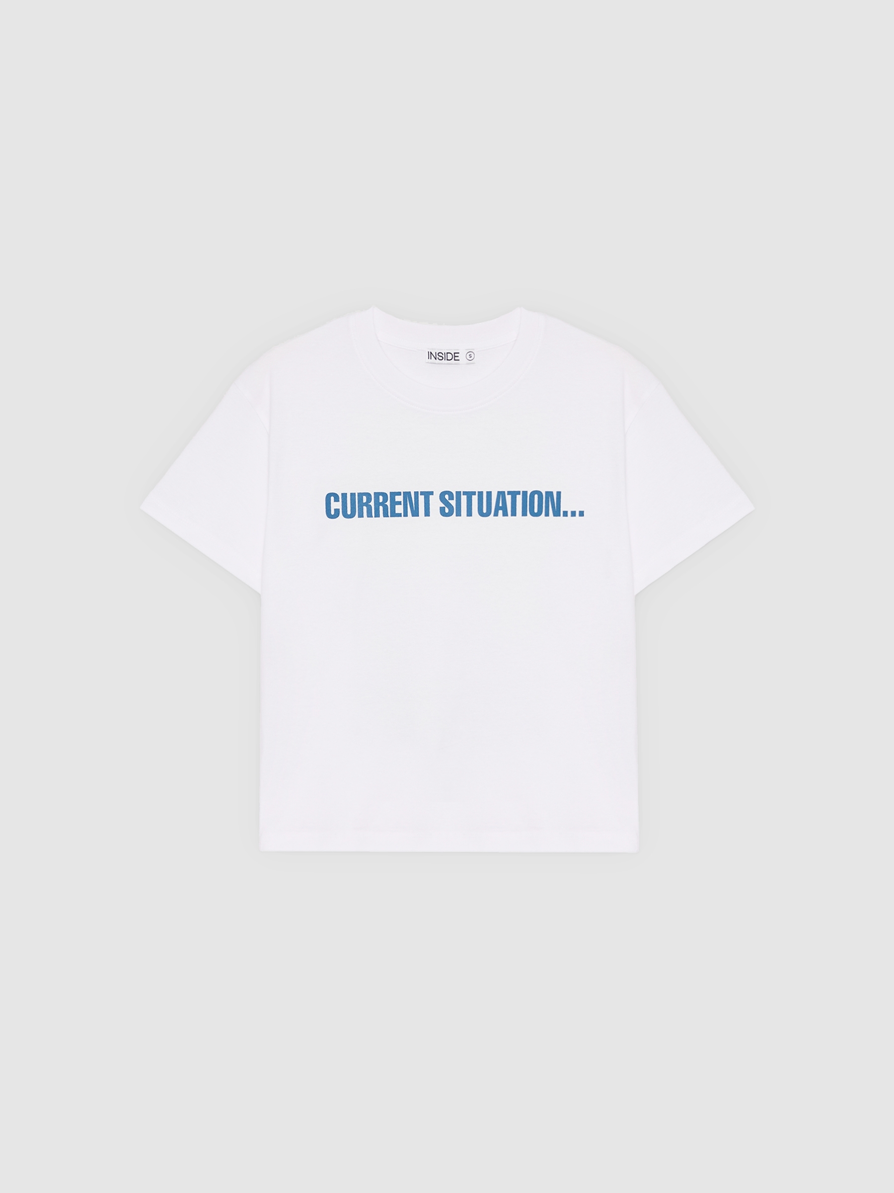 %Pto% Camiseta Current Situation branco vista frontal