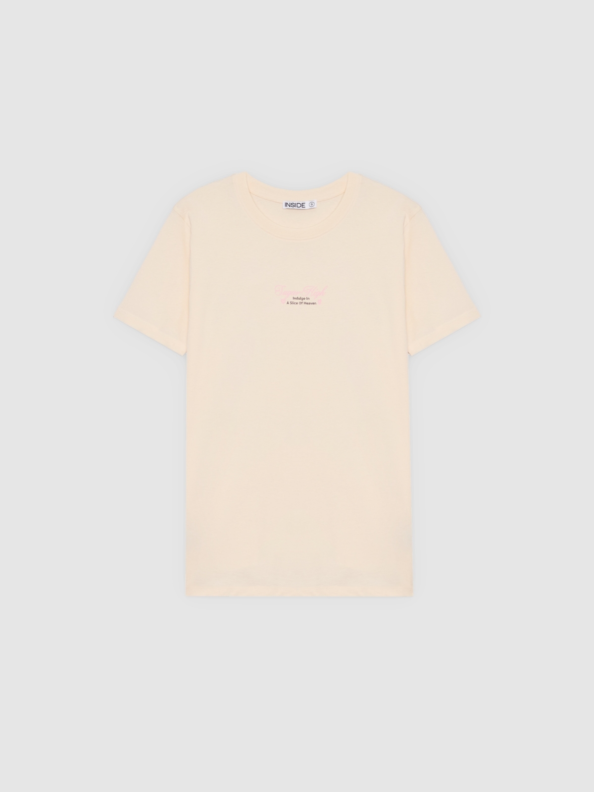 %Pto% Oversized Printed T-shirt raw front view