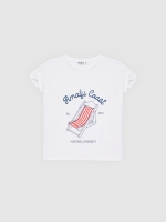 %Pto% Camiseta babados Costa Amalfi branco vista frontal