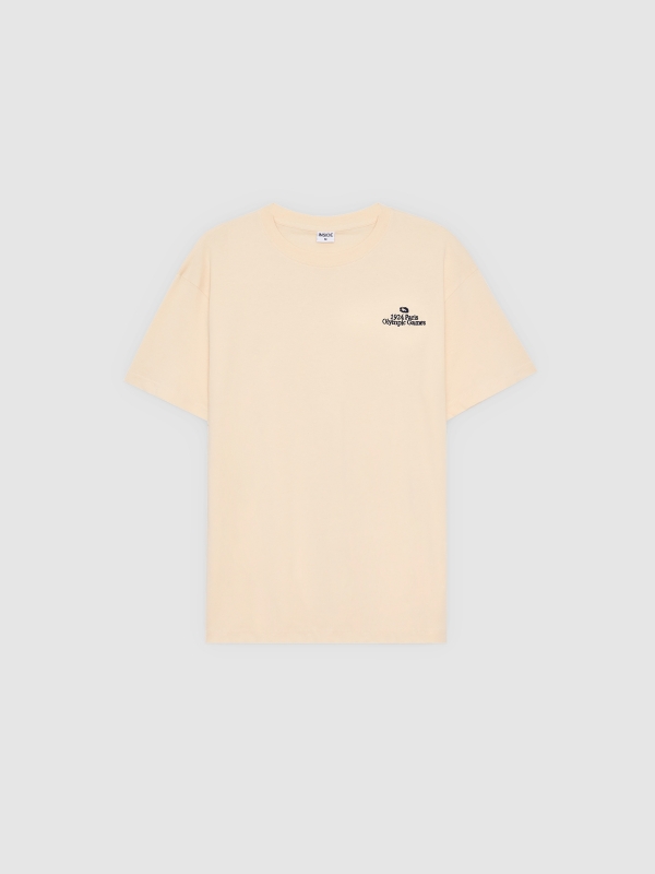  Camiseta Olympic Games blanco roto vista frontal