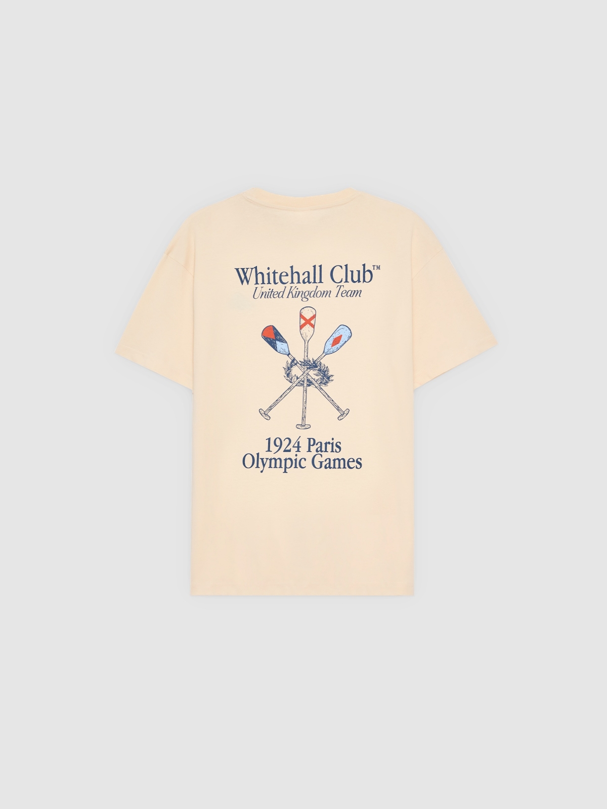 Olympic Games T-shirt off white back view