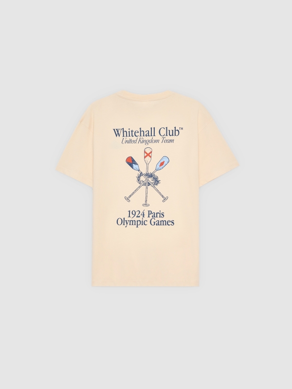 Olympic Games T-shirt off white back view