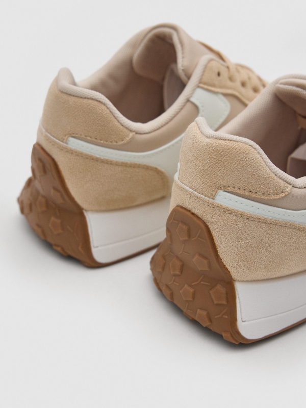 Nylon sports rubber sole multicolor detail view