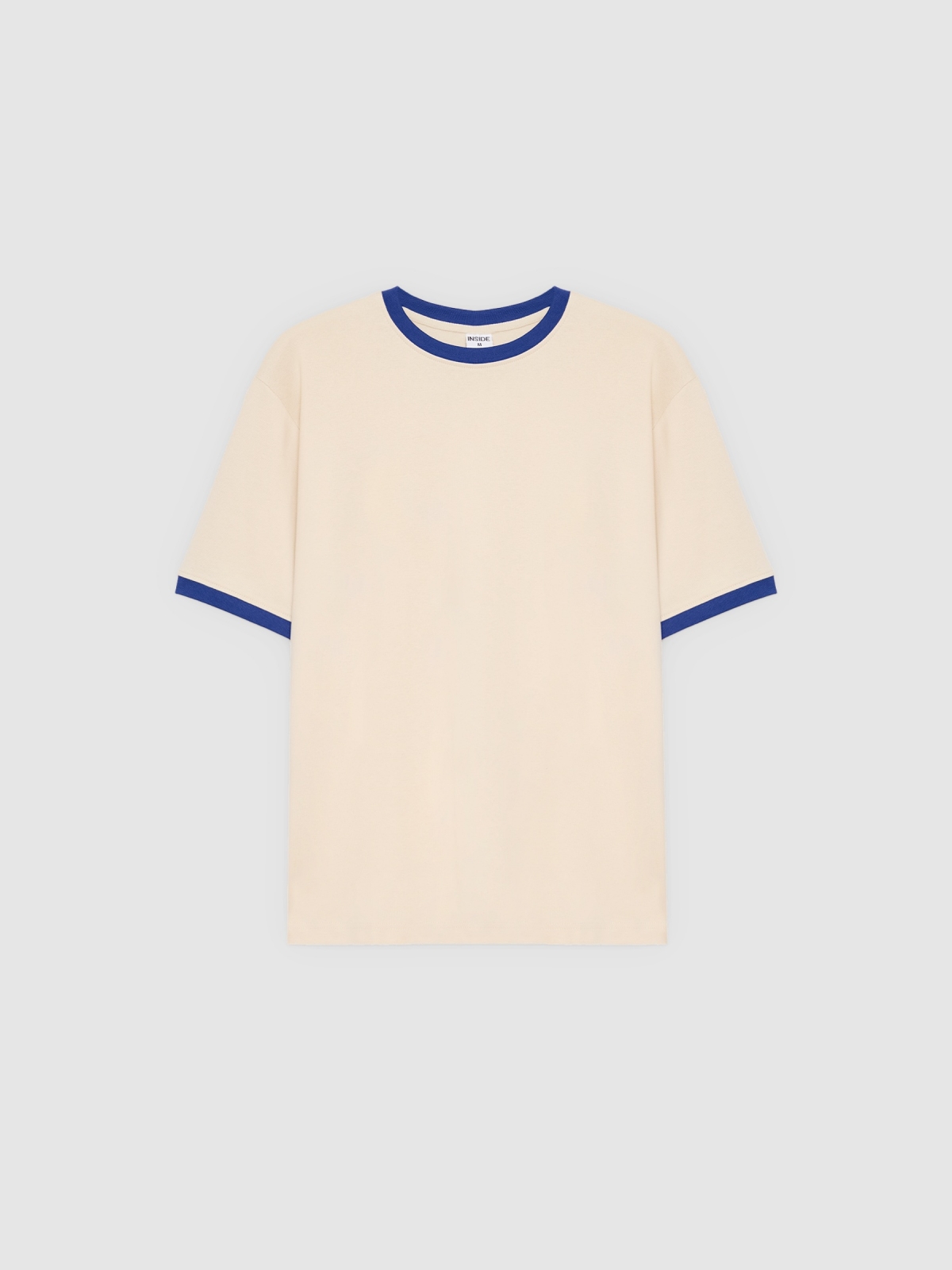 %Pto% Basic Round Neck T-Shirt raw front view