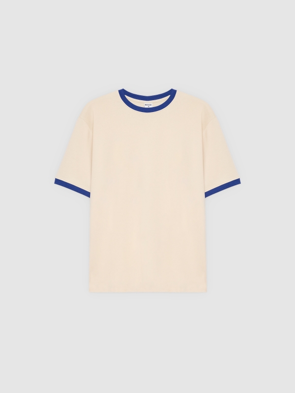  Basic Round Neck T-Shirt raw front view