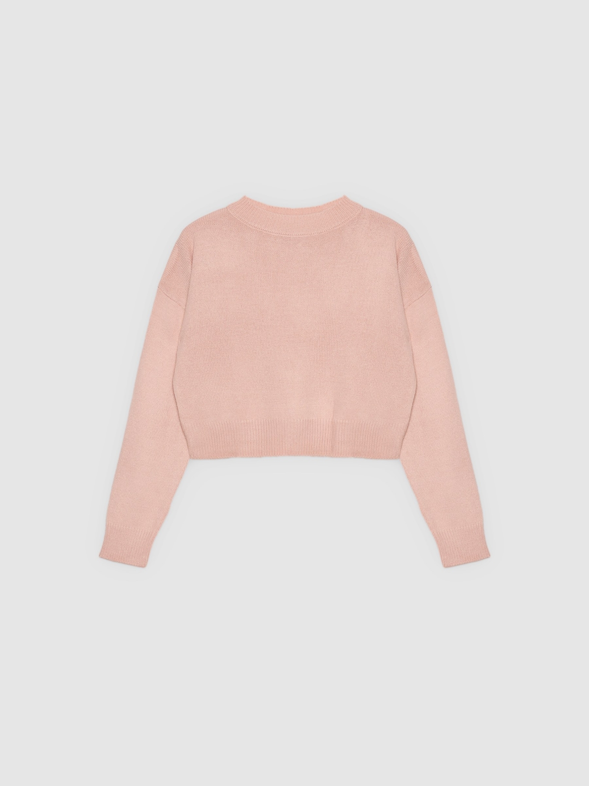 %Pto% Crewneck jumper light pink front view