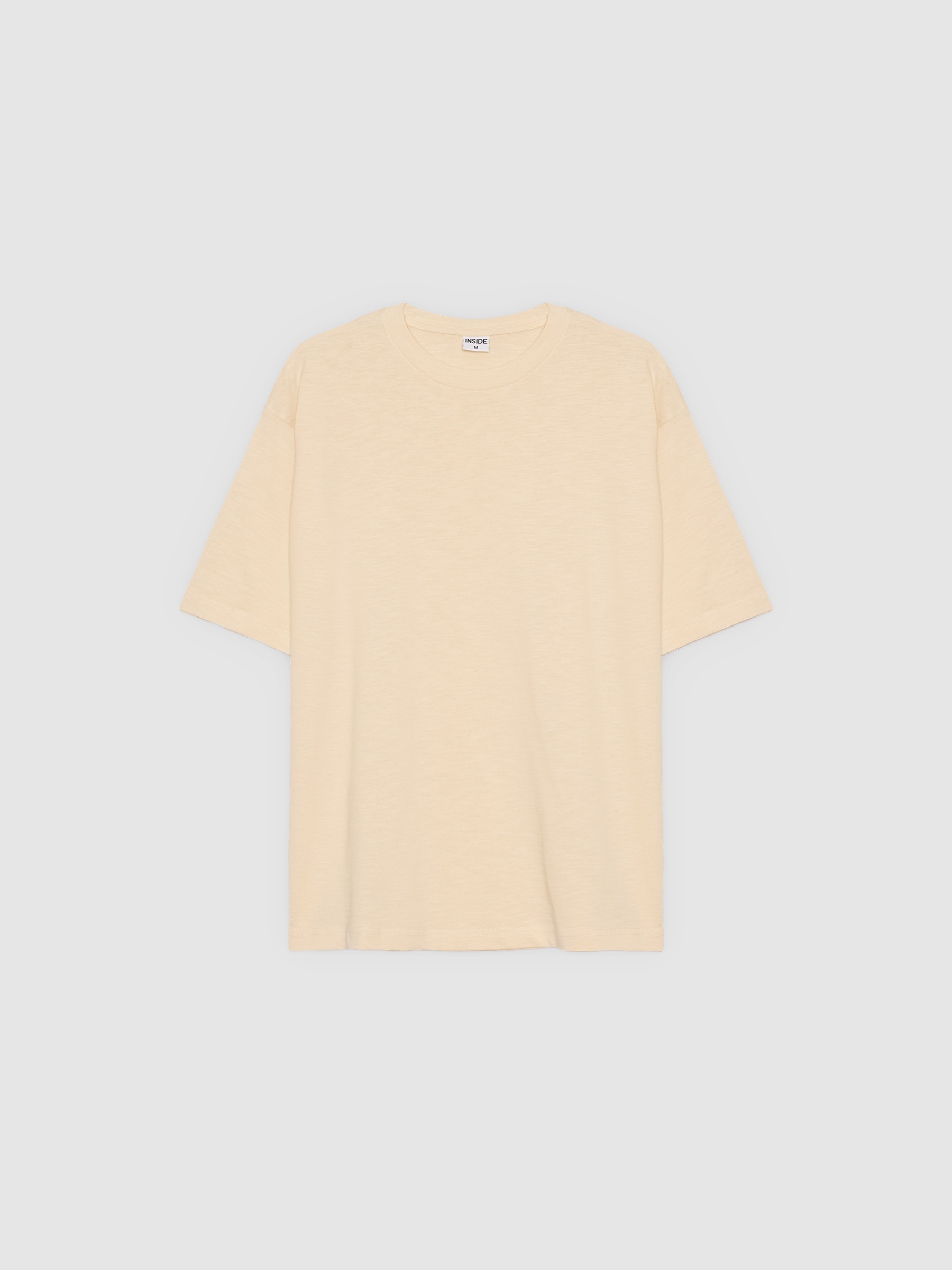 Oversized basic t-shirt off white middle front view