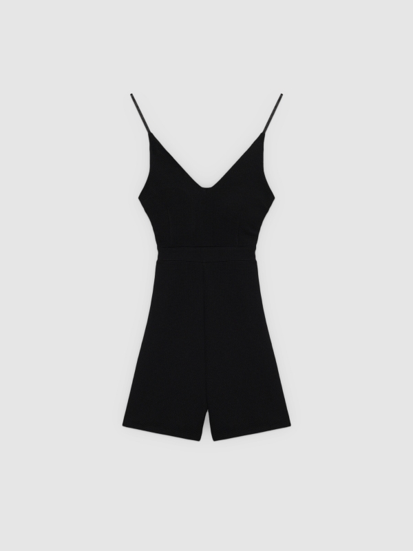  Flowing jumpsuit black front view