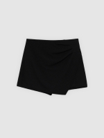 %Pto% Mini skort skirt black front view