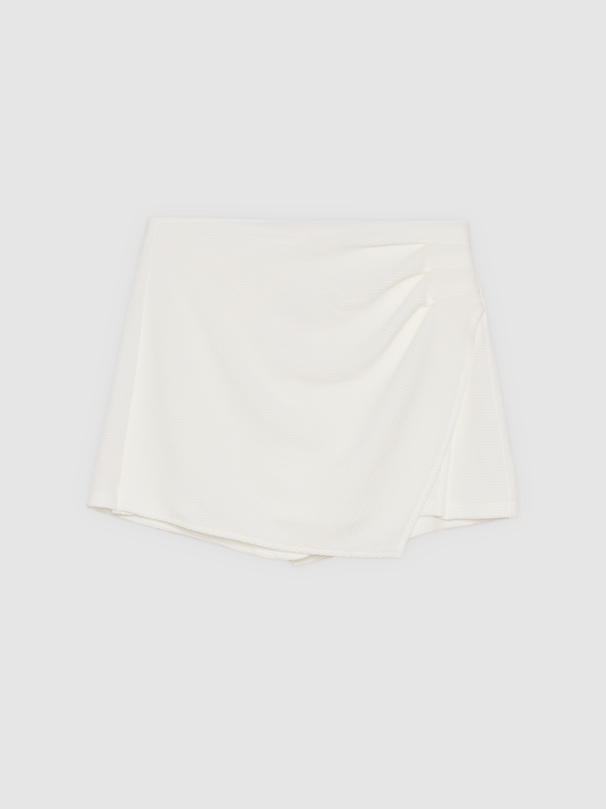 %Pto% Mini skort skirt white front view
