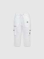 %Pto% Jogger pants with pockets white front view