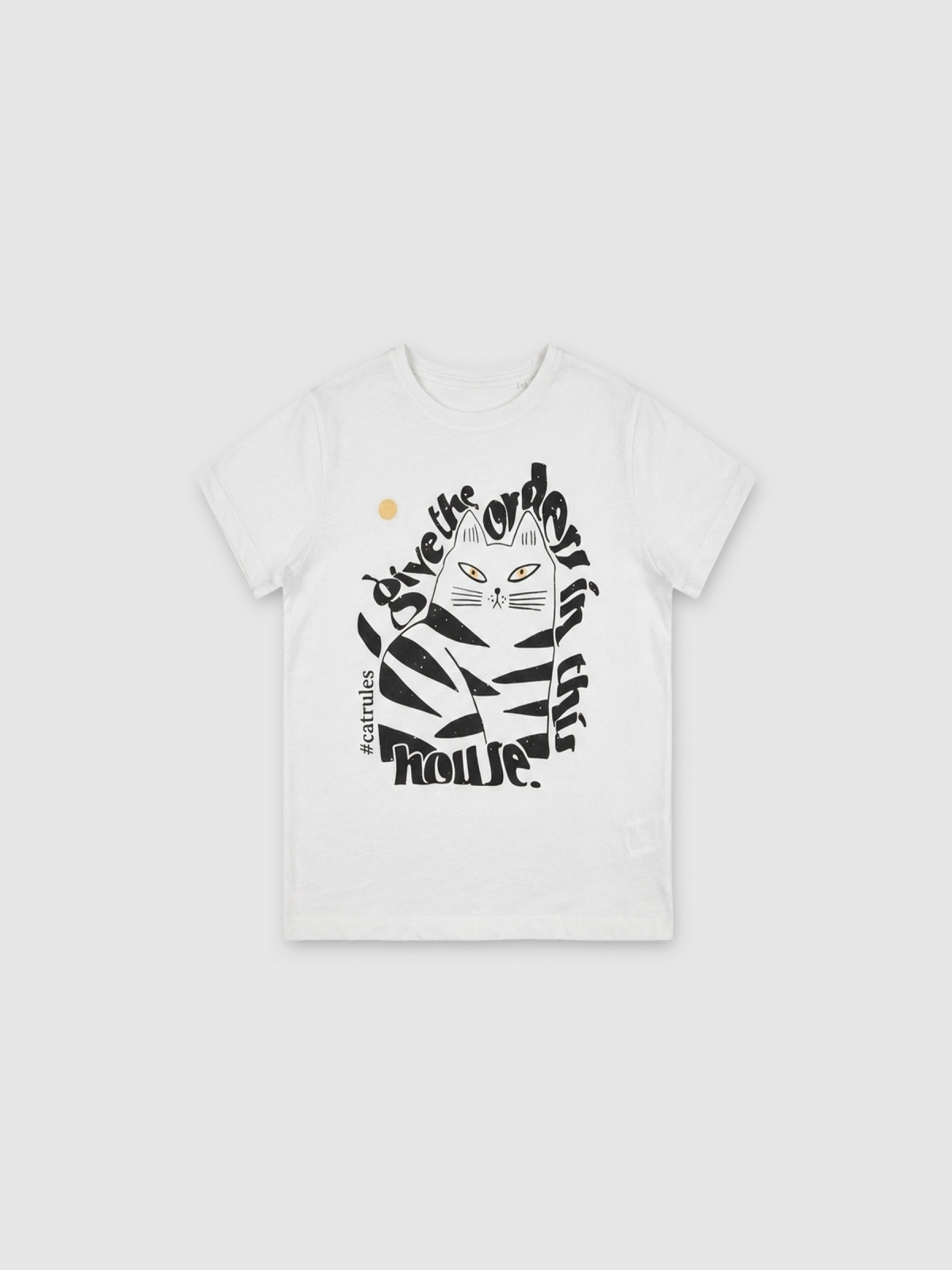 %Pto% T-shirt order in this house off white front view