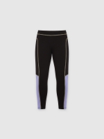 %Pto% Legging with contrasts black front view