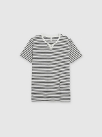 %Pto% Pijama corto de rayas gris vista frontal parte superior