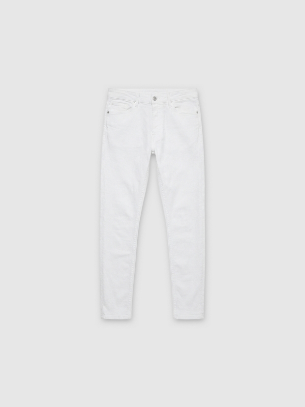  White skinny jeans white front view