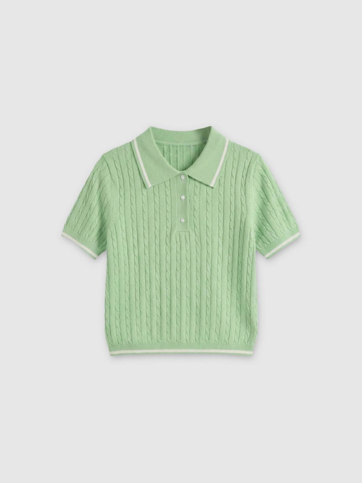 %Pto% Saia-calça com zíper branco vista frontal