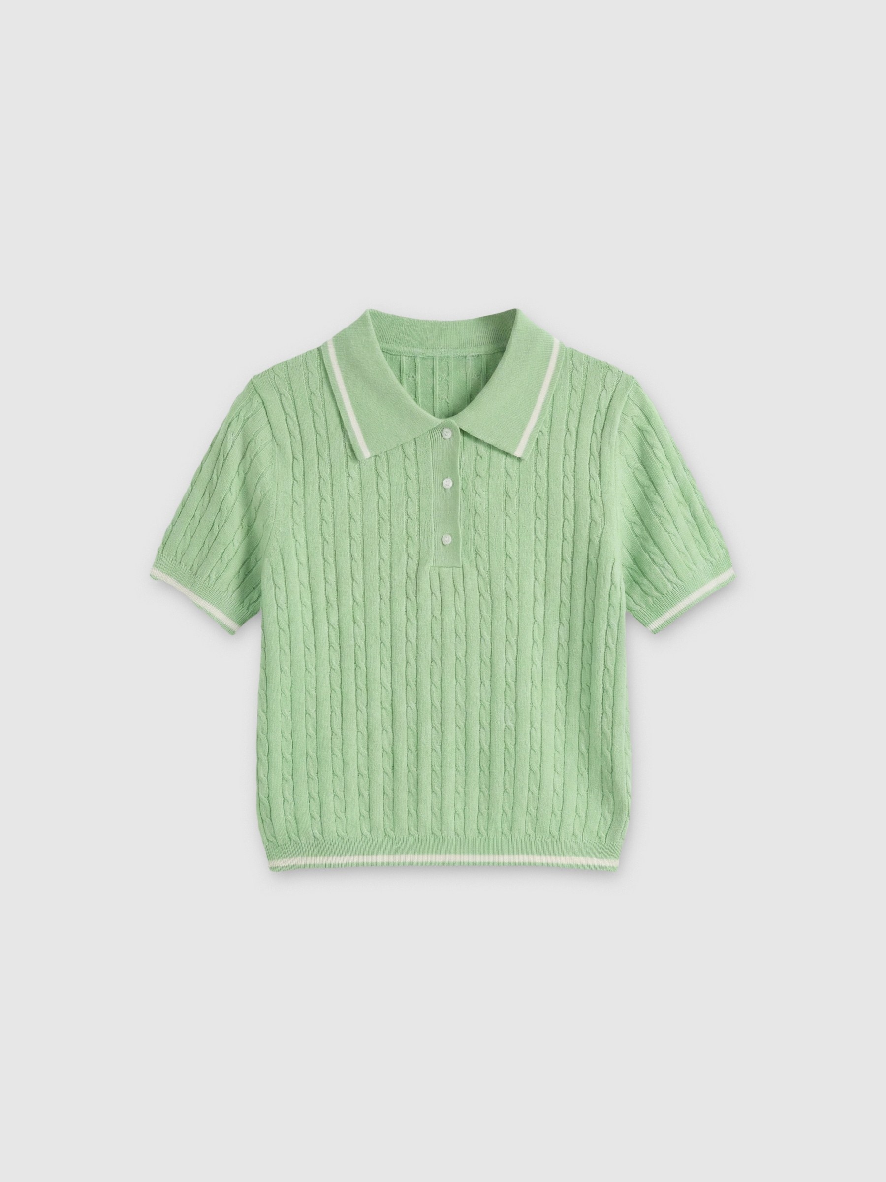 Saia-calça com zíper branco vista meia frontal