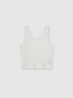 %Pto% Basic sleeveless top light grey vigore front view