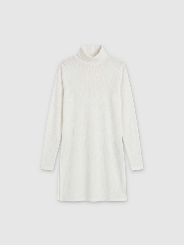  Suéter comprido off white vista frontal