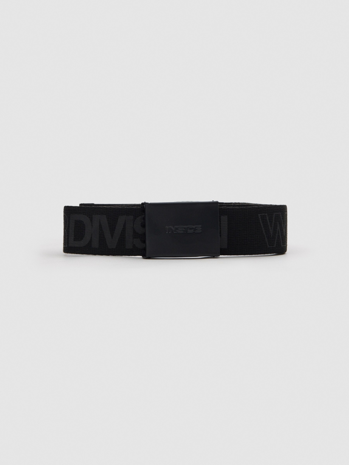 Canvas belt with buckle black