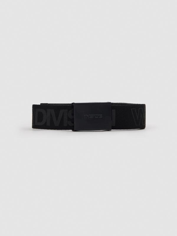 Canvas belt with buckle black