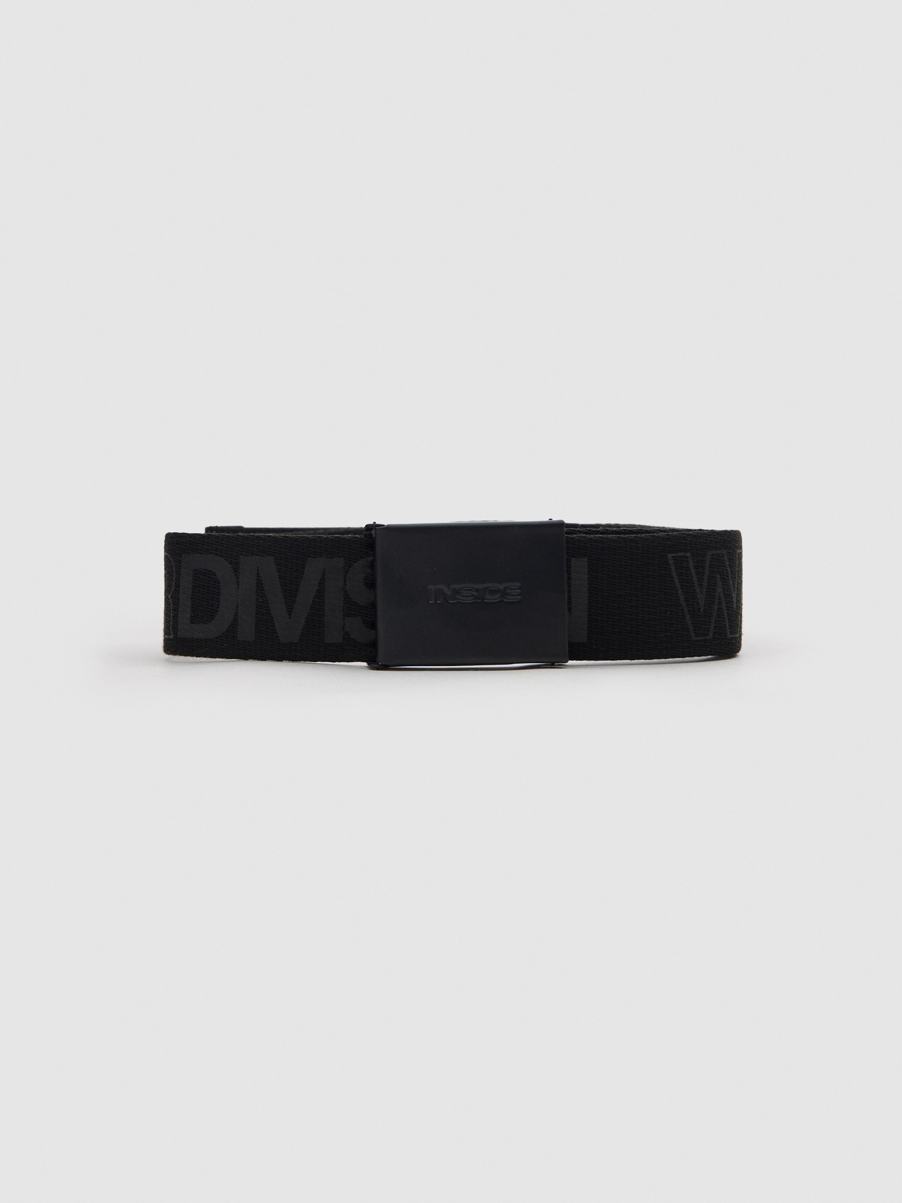 Canvas belt with buckle black