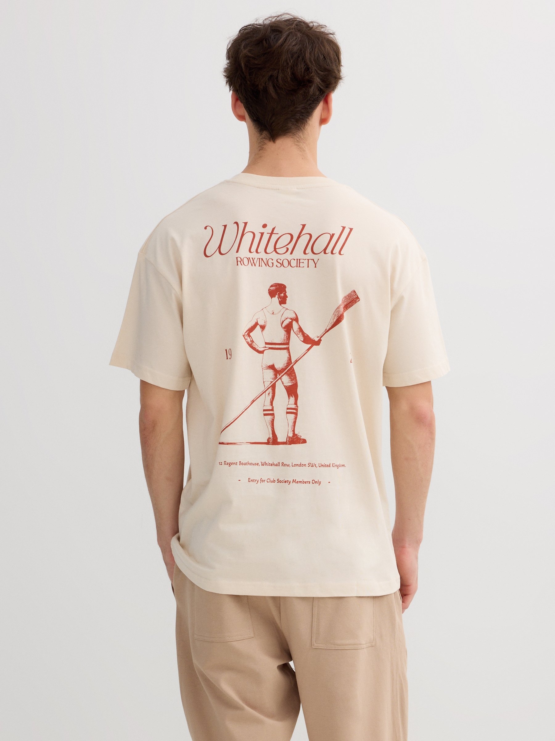 Whitehall T-shirt raw middle front view