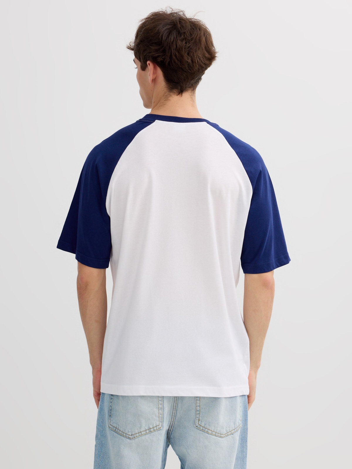 Cape May Raglan Sleeve T-shirt white middle back view