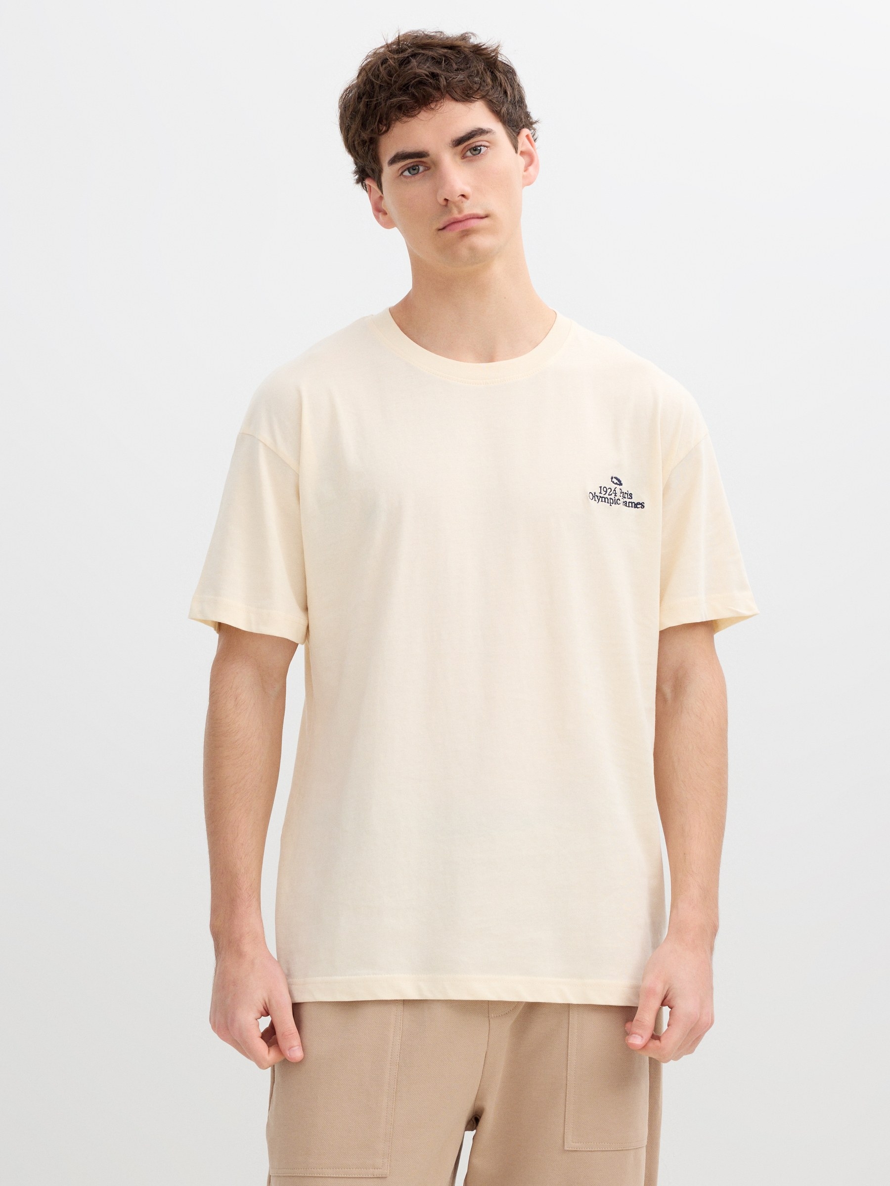 Olympic Games T-shirt off white middle front view